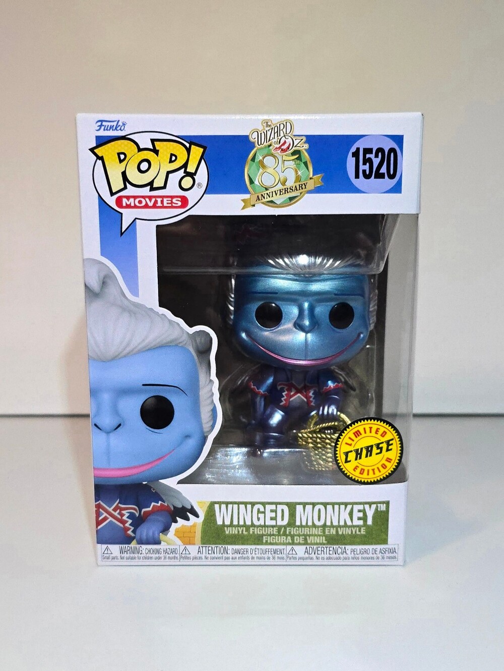 Winged Monkey Funko Pop! #1520 Chase Metallic Wizard Of Oz Collectible Figure